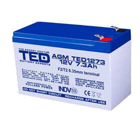 TEDBATERIE AGM TED1273F2 12V 7.3Ah