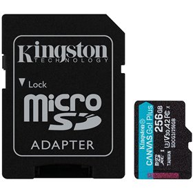 Kingston 256GB microSDXC Canvas Go Plus 170R A2 U3 V30 Card + ADP EAN: 740617301250